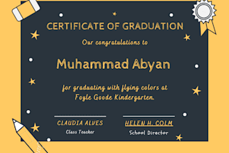 create professional diploma and certificate designs
