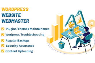 be your website manager for wordpress website maintenance