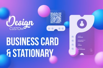 design modern business card and office stationary