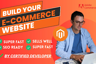 do ecommerce website development with adobe commerce, magento