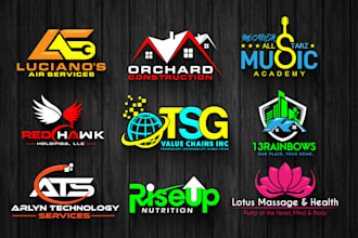 do unique and modern business logo design