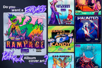 design the album cover artwork for your band