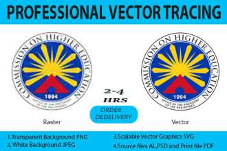 do vector tracing logo,redesign and convert to vector