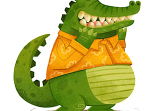 design cartoon and kids character