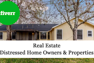 provide real estate distressed homeowners lists in USA state