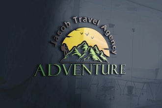 do modern adventure, outdoor ,mountain ,travel logo