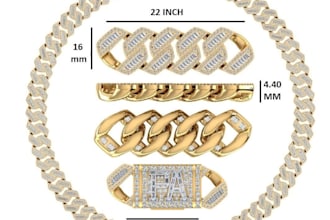 create beautiful cuban chain jewelry design