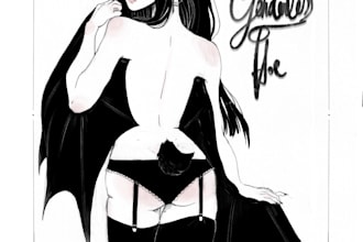 draw a requested character into an illustration