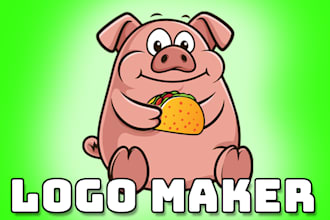 create a professional animal cartoon logo for you