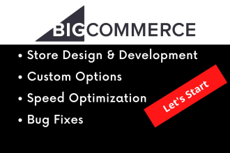 do bigcommerce design and custom development