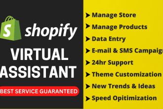 be your shopify virtual assistant round the clock