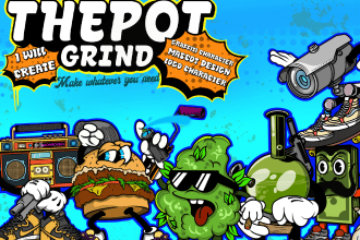 create logo,mascot,and cartoon character for your brand