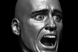 create a 3d model of any character