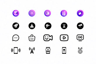 design custom high quality vector icons