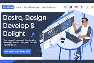 design wordpress, figma elementor website redesign, ecommerce, real estate, blog