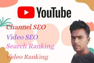 do your youtube channel and video SEO by vidiq