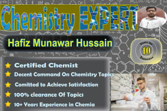 do online tutoring for chemistry I am well experienced in it