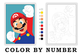 create color by number pages from your photo