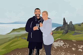 draw a faceless digital portrait for you