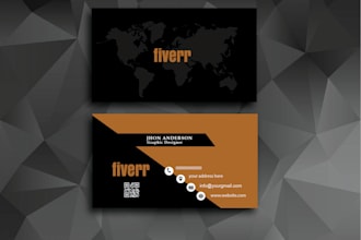 design professional modern business card print ready
