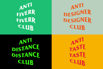 create an anti social social club inspired logo