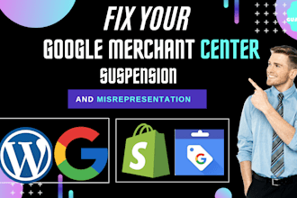 fix google merchant center suspension and approve shopping ads