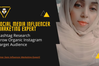 be your social media influencer expert and organic growth