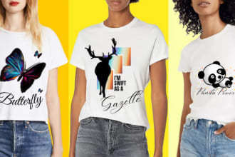 create amazing animal t shirts design for you