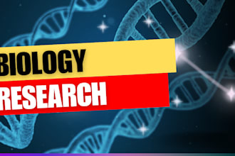 research a topic related to biology