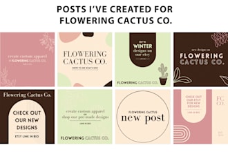 create custom instagram posts or stories for your business