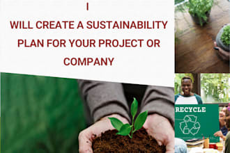 provide you with a sustainability plan  or esg plan