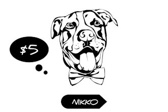 draw animal or pet vector in black and white