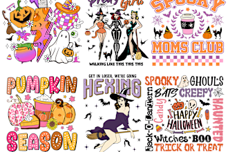 create halloween, fall, autumn retro groovy tshirt design