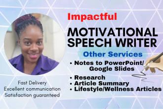 write empowering speeches with or without ai and with powerpoint