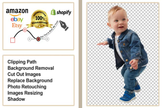 do bulk images crop, multi clipping path, cut out or transparent