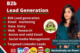 do b2b linkedin lead generation and verified email list