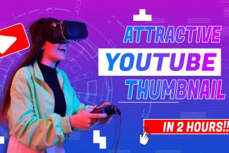 create attractive high CTR youtube thumbnail