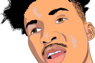 draw detailed colorful portrait for you