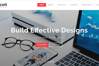 create a single page website