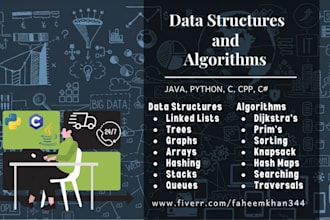 do oop and data structures projects  in cpp, c, java and python