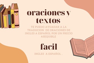 traducciones de ingles a español o corrección