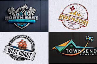 design professional business logo with 3d mockup