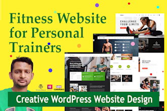 design fitness website for personal trainers