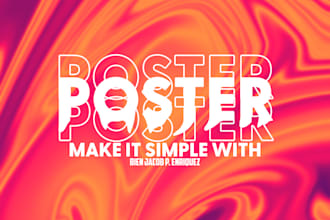 do an abstract poster and banner via photoshop