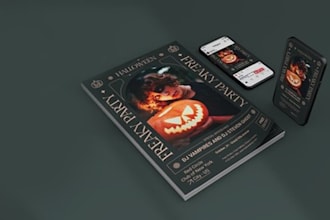 do halloween party flyer template
