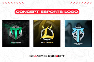 design custom esports logo with initials for your team or organization