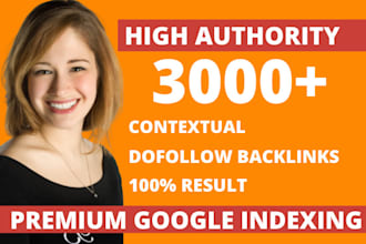 3000 high quality contextual seo dofollow backlinks