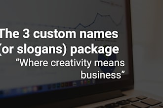 brainstorm creative name ideas for your business