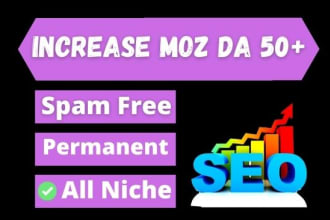 increase your domain authority moz da 50 plus
