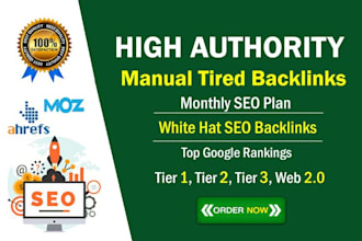 build high authority seo contextual backlinks dofollow